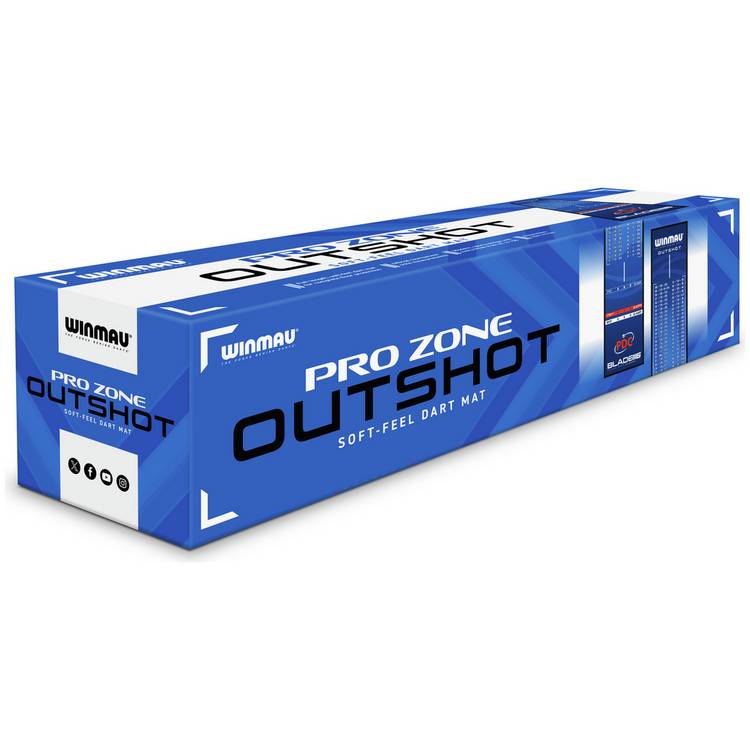 Winmau Easy Checkout Outshot Dart Mat 300x60cm - British product