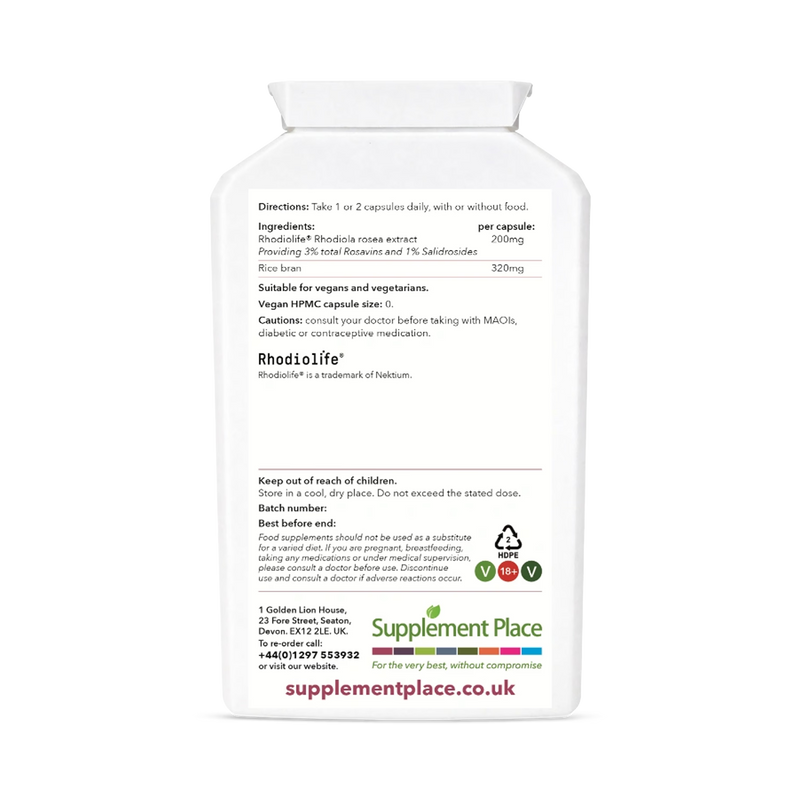 Supplement Place Rhodiola Rosea Extract 240 capsules - British product