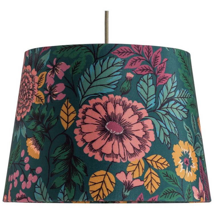 Argos Home green floral lampshade 35cm, UK version
