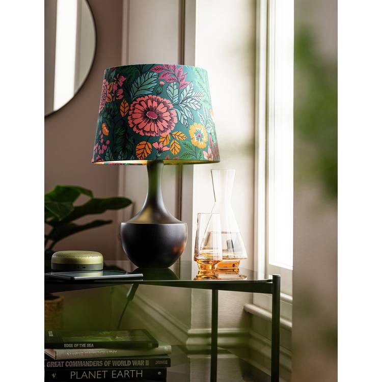 Argos Home green floral lampshade 35cm, UK version