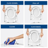 Bemis Click & Clean Classic toilet seat white - British product
