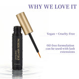 Livingandhome eyelash serum 3ml with peptides and hyaluronic acid (British brand)