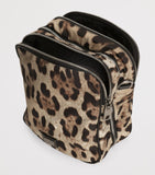Dolce&Gabbana leopard-print crossbody bag in nylon and leather - British product