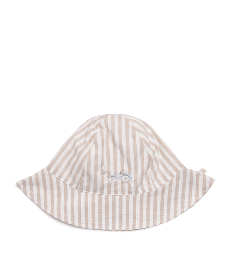 Marie-Chantal cotton Carlton race car sun hat, imported from the UK