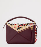 LOEWE x Albers Puzzle top-handle bag with hand-woven cotton (British brand)