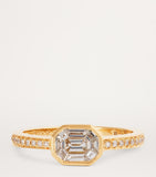 SHAY yellow gold diamond illusion ring, UK version
