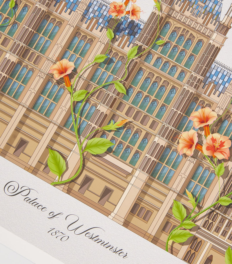 Konstantinos Chalaris Big Ben art print A3, UK version