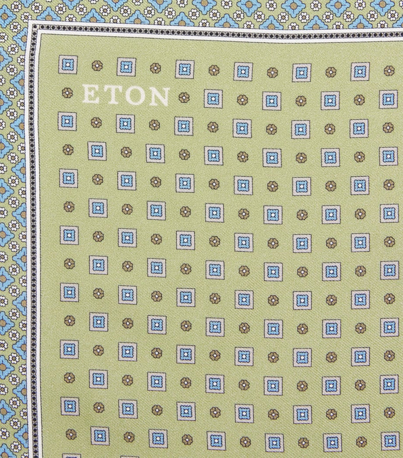 Eton silk floral pocket square 33cm (British brand)