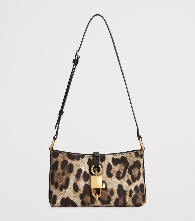 Dolce&Gabbana leopard print lock shoulder bag (British brand)