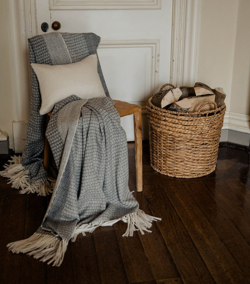 Araminta Campbell Alpaca-Blend Fern Cushion 30cm x 45cm - British product