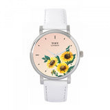 Superdrug Toff London Beige Ladies Yellow Sunflower Flower Watch- Buy online at McGrocer