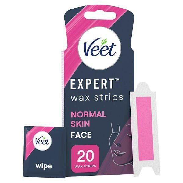 Veet Expert Cold Wax Strips Face Normal 20s GOODS Boots