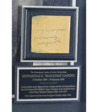 Leipzig Galleries Mahatma Gandhi signed historic display, UK version