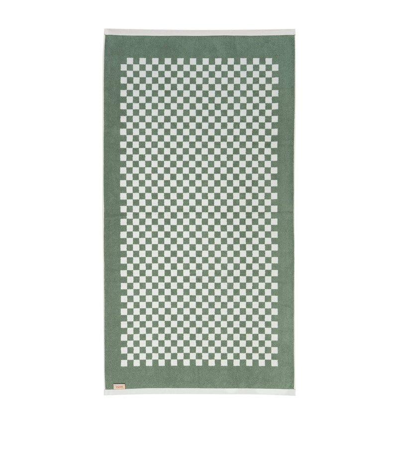 BAINA Check Roman Beach Towel 90cm x 170cm - British product