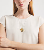 Tilly Sveaas gold-plated Moi + Toi cluster necklace - British product