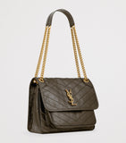 Saint Laurent Niki shoulder bag calfskin leather (British brand)