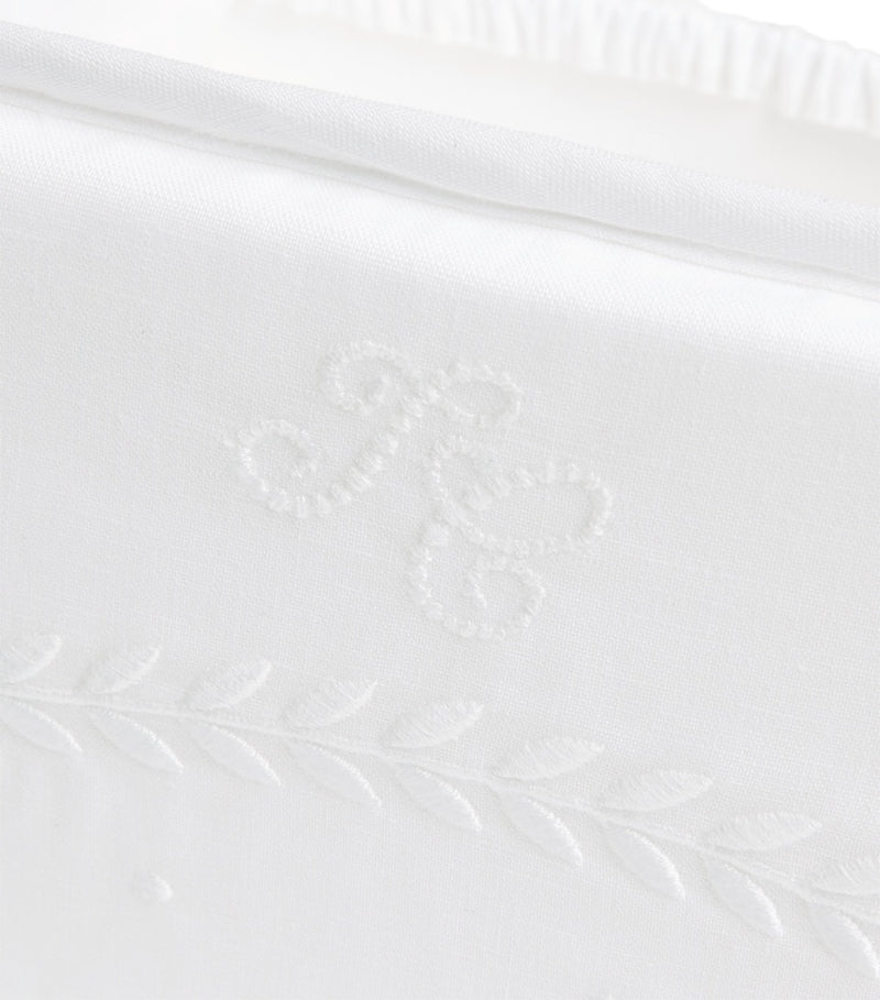 Tartine et Chocolat cotton-linen nursery basket, imported from the UK
