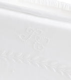 Tartine et Chocolat cotton-linen nursery basket, imported from the UK