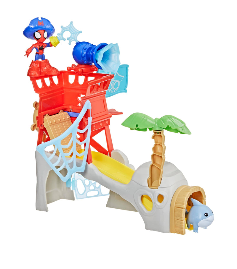 Marvel Spider-Man Water-Webs Spidey Island playset, imported from the UK