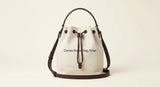 Burberry Mini Check Bucket Bag in Italian calf leather (British brand)