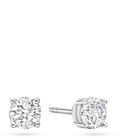 Boodles Platin- und Diamant-Klassische-Ohrstecker