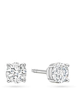 Harrods Boodles Platinum and Diamond Classic Stud Earrings- Buy online at McGrocer