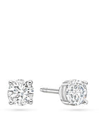 Boodles Platinum and Diamond Classic Stud Earrings - British product