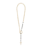 Dolce&Gabbana beaded rosary necklace gold-tone, UK version