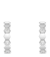 Harrods Chaumet Bee de Chaumet White Gold and Diamond Hoop Earrings- Buy online at McGrocer