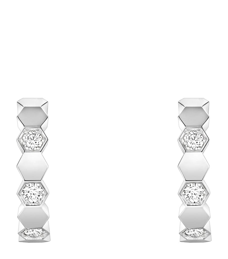 Chaumet hoop earrings white gold diamond, UK version