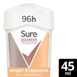 Desodorante antitranspirante en barra Sure Maximum Protection Sport Strength 45 ml