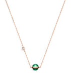 Piaget pendant necklace rose gold malachite diamond, UK version