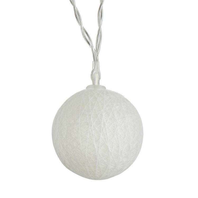 Argos Home white ball string lights 2m - British product
