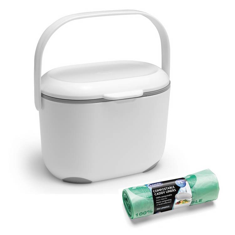 Addis compost caddy grey 2.5L (British brand)
