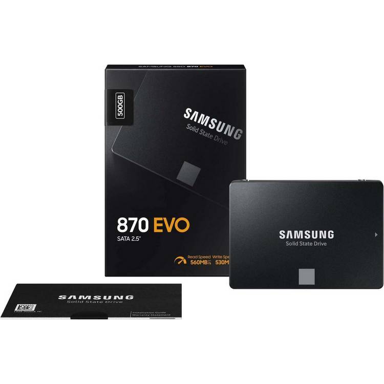 Samsung 870 EVO 500GB internal SSD, imported from the UK