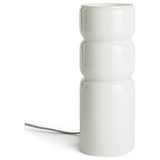 Habitat Parr white glass table lamp, imported from the UK