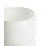 Habitat Parr white glass table lamp, imported from the UK