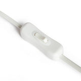 Habitat Parr white glass table lamp, imported from the UK