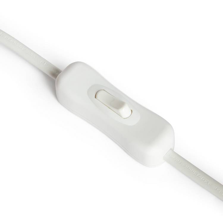 Habitat Lucetta glass table lamp white, UK version