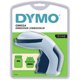 Dymo Omega hand embosser label maker with tape - British product
