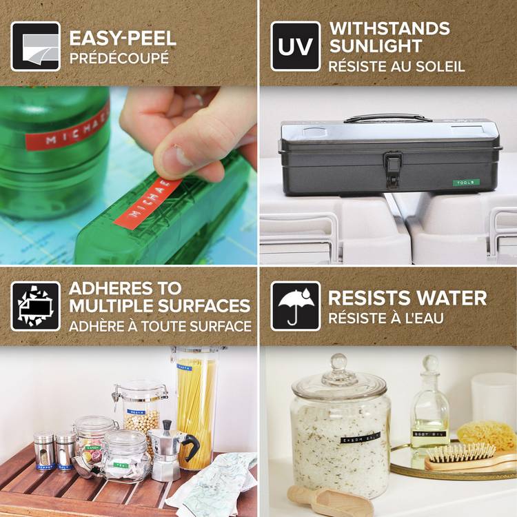 Dymo Omega hand embosser label maker with tape - British product