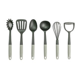 Argos Home 6-piece utensil set with stand black (British brand)