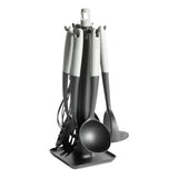 Argos Home 6-piece utensil set with stand black (British brand)