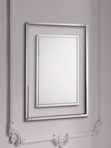 Next Laura Ashley Clear Evie Rectangular Wall Mirror 100cm x 80cm- Buy online at McGrocer