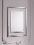 Laura Ashley Clear Evie Rectangular Mirror 100cm x 80cm, UK version