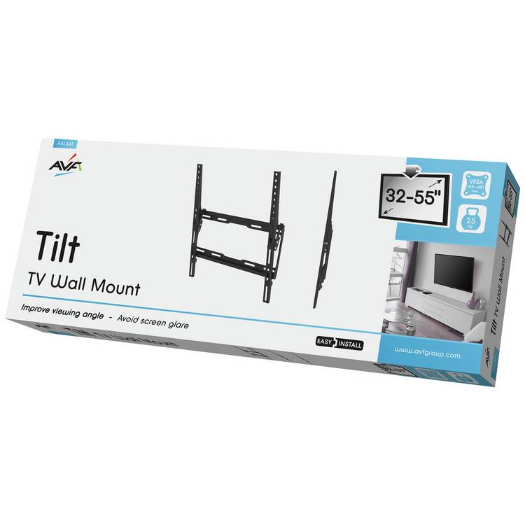 AVF Standard Tilting TV Wall Bracket 55 inch, imported from the UK