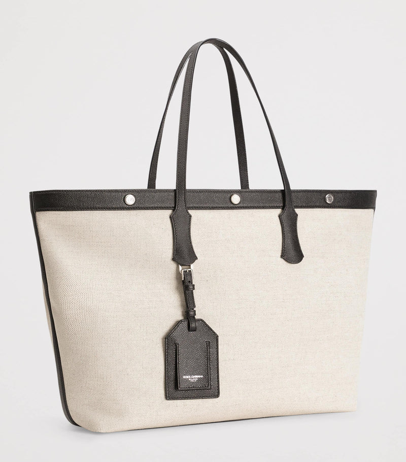 Dolce&Gabbana canvas-calfskin tote bag - British product
