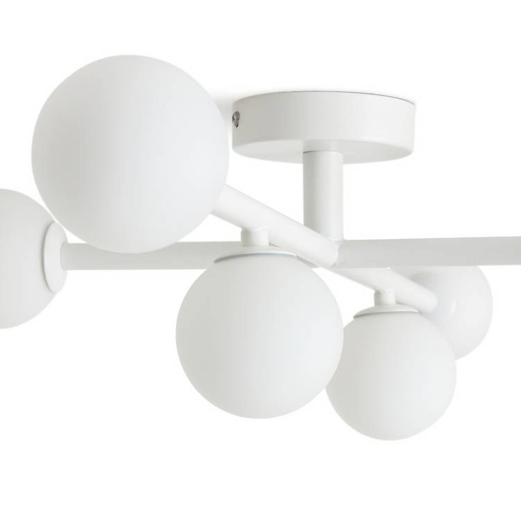 Habitat Alonso bathroom flush ceiling light white, imported from the UK