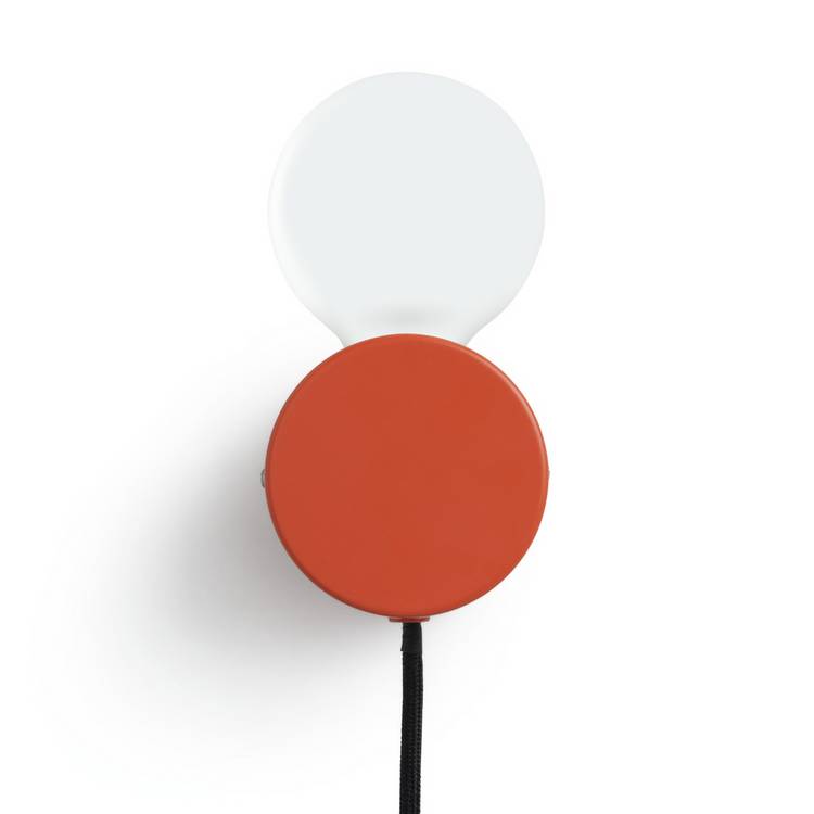Habitat Banquo orange wall light with Edison bulb, imported from the UK