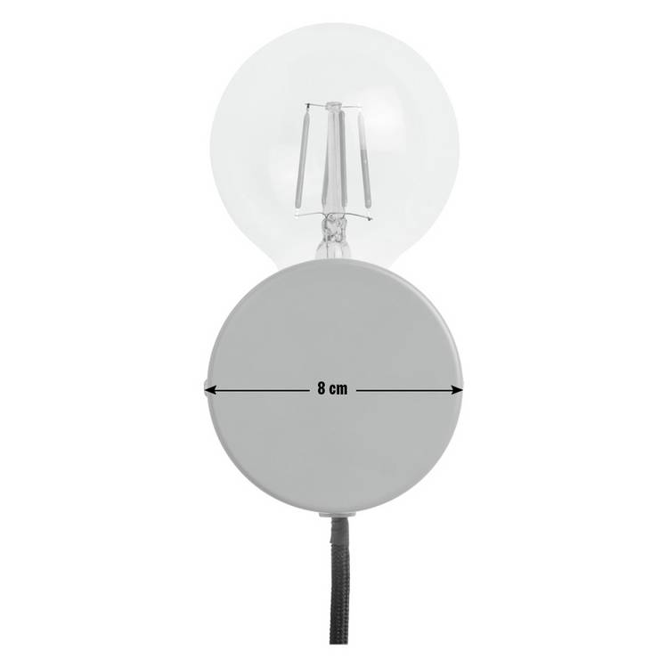 Habitat Banquo orange wall light with Edison bulb, imported from the UK